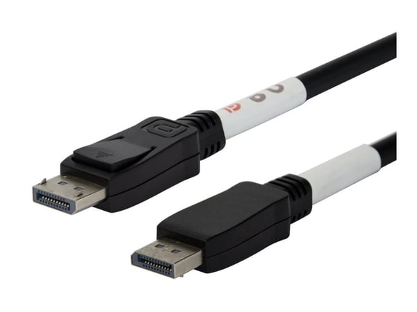 DELTACO - DisplayPort-kabel - DisplayPort (hann) til DisplayPort (hann) - DisplayPort 2.1 - 50 cm - VESA DP80 Sertifisert, 8 K 85 Hz (7680 x 4320) ...