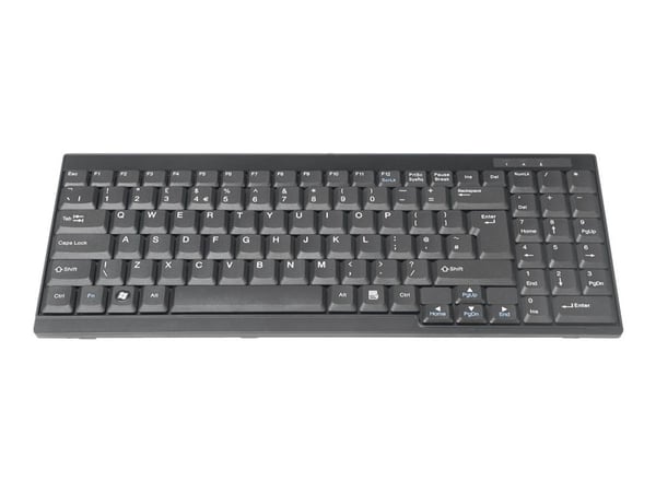DIGITUS - For KVM - tastatur - QWERTY - Engelsk - svart