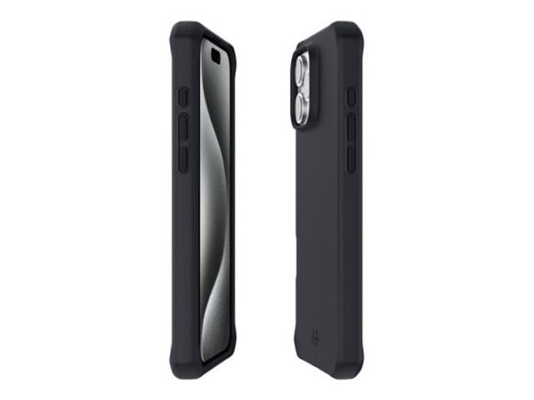 Mobilis Spectrum_R - Baksidedeksel for mobiltelefon - robust - antimikrobiell, 100 % resirkulert - Impacthane - svart - for Apple iPhone 16 Pro