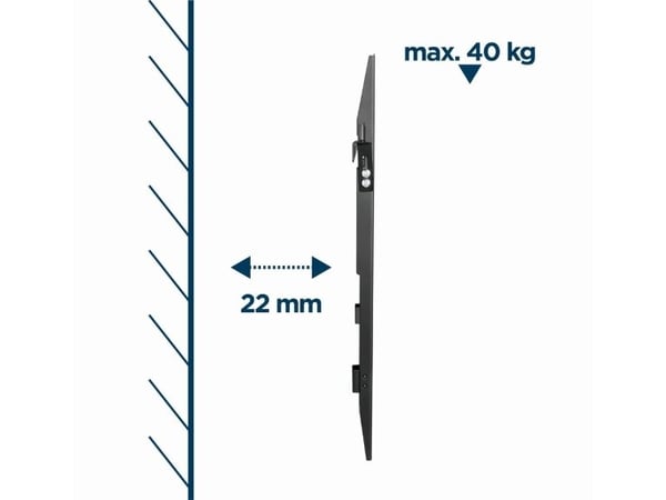 Gembird WM-70F-02 - Monteringssett (veggmontering) - for LCD-TV - fast - stål - skjermstørrelse: 37"-70"