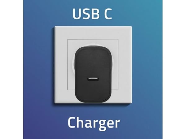 Qoltec - Strømadapter - super quick, 5-12V, 1.67A - 20 watt - 3 A - PD (USB-C) - svart