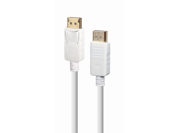 Cablexpert - DisplayPort-kabel - DisplayPort (hann) låst til DisplayPort (hann) låst - DisplayPort 1.2 - 1.8 m - 4K60Hz UHD-støtte - hvit