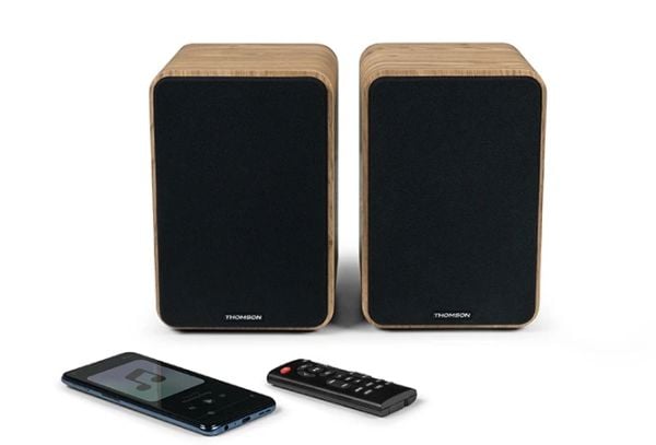 Thomson WS602DUO, 1-suuntainen, 2.0 kanavaa, Langallinen, 30 W, 60 - 20000 Hz, Puu