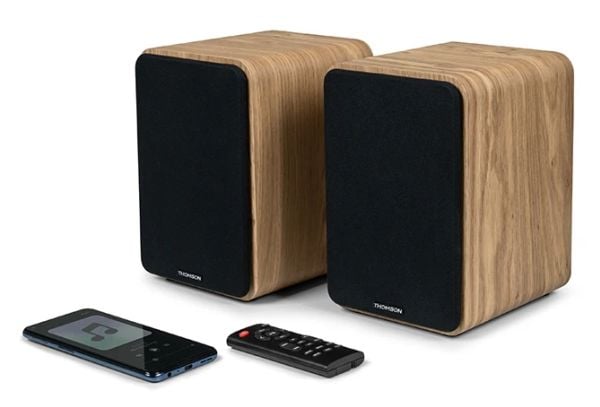Thomson WS602DUO, 1-suuntainen, 2.0 kanavaa, Langallinen, 30 W, 60 - 20000 Hz, Puu