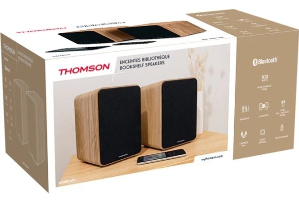 Thomson WS602DUO, 1-suuntainen, 2.0 kanavaa, Langallinen, 30 W, 60 - 20000 Hz, Puu