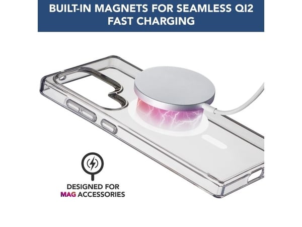 Cellular Line Gloss Mag - Baksidedeksel for mobiltelefon - magnetisk - MagSafe-samsvar - gjennomsiktig - for Samsung Galaxy S25 Ultra