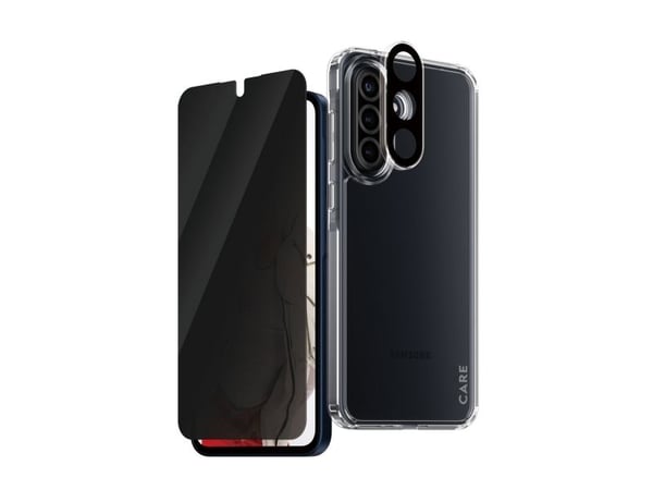 CARE by PanzerGlass Urban Combat - 3-i-1 personvernsbeskyttelsespakke - baksidedeksel for mobiltelefon - 100 % resirkulert termoplastisk polyuretan...