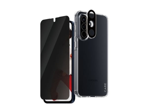 CARE by PanzerGlass Urban Combat - 3-i-1 personvernsbeskyttelsespakke - baksidedeksel for mobiltelefon - 100 % resirkulert termoplastisk polyuretan...