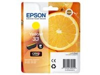 Epson Oranges Singlepack Yellow 33 Claria Premium Ink, Perusvärintuotto, Keltainen, Väriainepohjainen muste, 4,5 ml, 1 kpl, Kertapakkaus