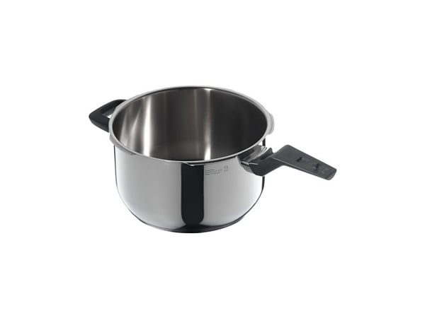 WMF Perfect Premium trykkoker 4,5 l, trykkoker 22 cm, polert Cromargan rustfritt stål, induksjon, tilberedningsnivåer 2, multifunksjonell kontrollk...