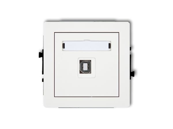 Karlik USB-AB pistorasia Karlik Deco DGUSB-3 single 2.0 valkoinen