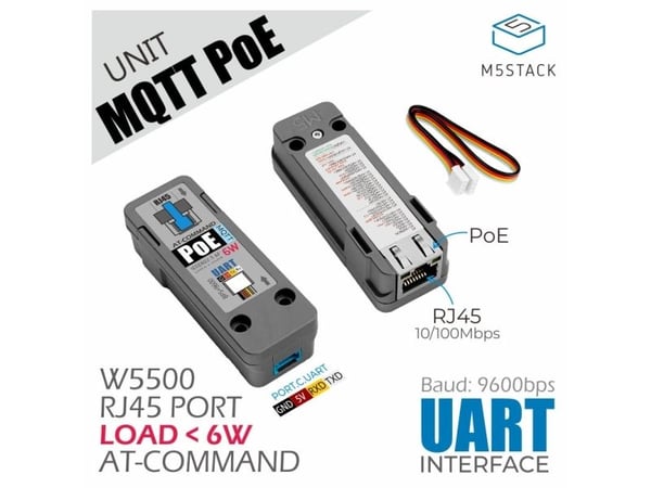 M5Stack U129-B, MQTT-anturi, M5 Core, M5Stack, Sort, 26 mm, 72 mm