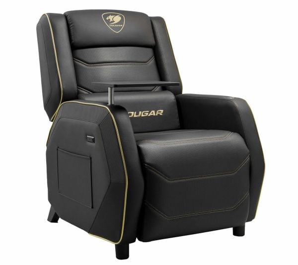 COUGAR CGR-RGP-GLB, Gaming-stol, 160 kg, Polstret Sete, Polstret Rygg, Universell, Svart