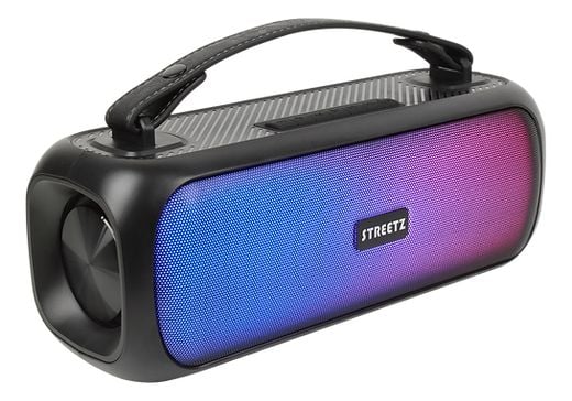 Streetz B200 Boombox 2x 7.5 W, IPX5, AUX, USB flash, LED, black, 30 W, 80 - 16000 Hz, 30 W, Ledning & Trådløs, USB Type-A, Stereo bærbar høyttaler