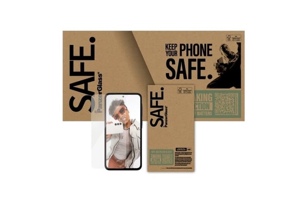SAFE. by PanzerGlass - Skjermbeskyttelse for mobiltelefon - ultrabred passform - glass - for Samsung Galaxy A36