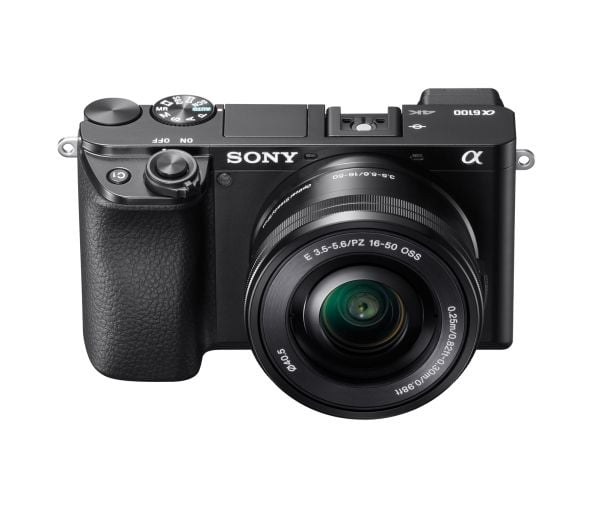 Sony a6100 ILCE-6100 - Digitalkamera - spegellöst - 24.2 MP - APS-C - 4 K / 30 fps 16-50mm Power Zoom-objektiv - Wi-Fi, NFC, Bluetooth - svart