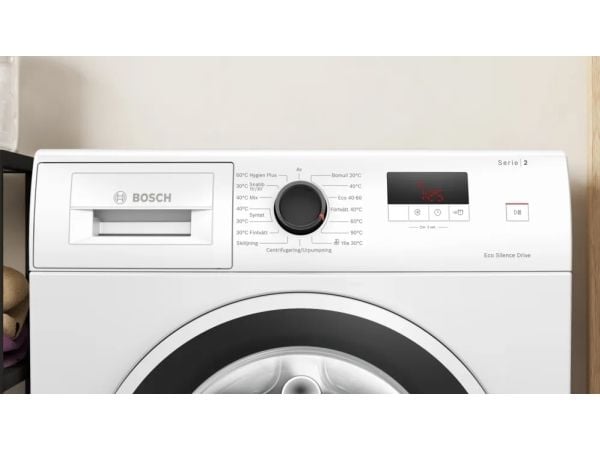 Bosch Serie | 2 WGE0240ASN - Vaskemaskin - Nisje - bredde: 60 cm - høyde: 85 cm - frontileggelse - 65 liter - 7 kg - 1400 rpm - hvit