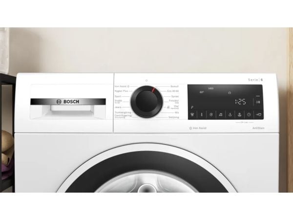 BOSCH Vaskemaskin WGG244ZISN, 9kg, 1400rpm, Energiklasse A, Dybde 58,8 cm