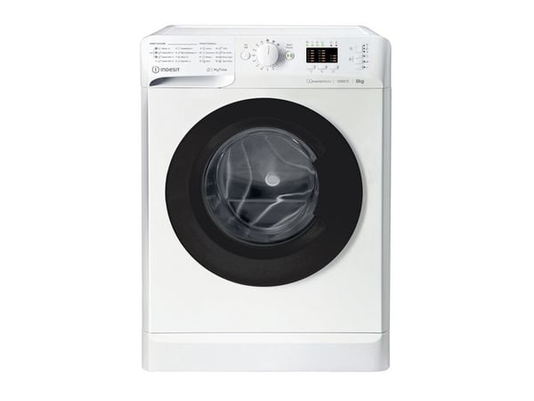 Indesit MTWSA 61294 WK EE, Frontmatet, 6 kg, B, 76 dB, 1151 RPM, C