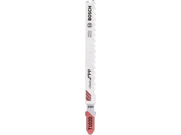 Stikksagblad T 102 D Clean for PP, 3 stk