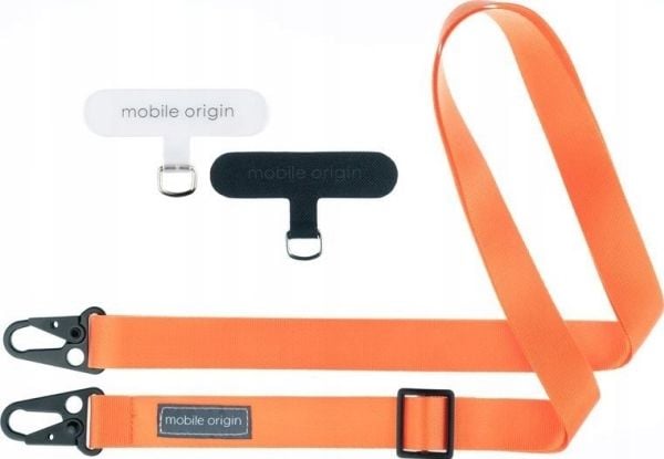 MOBILE ORIGIN lanyardbånd 25 mm oransje 84–165 cm
