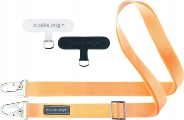 MOBILE ORIGIN lanyard tape 25 mm Peach Fuzz 84–165 cm