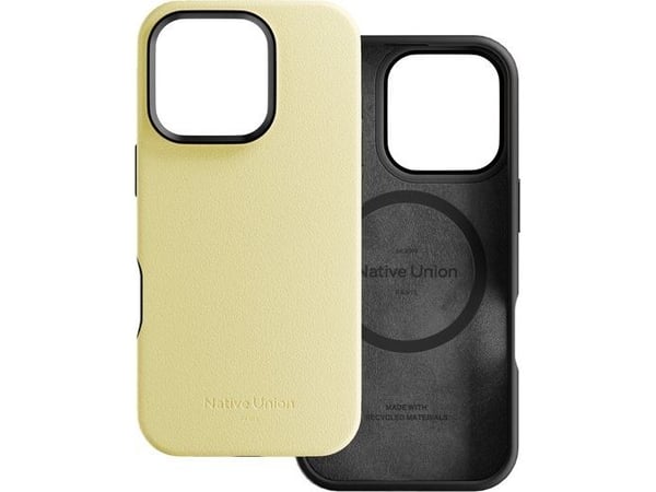 Native Union ACTCSE-LMO-NP24, Mobilskal, Apple, iPhone 16, 15,5 cm (6.1"), Gul