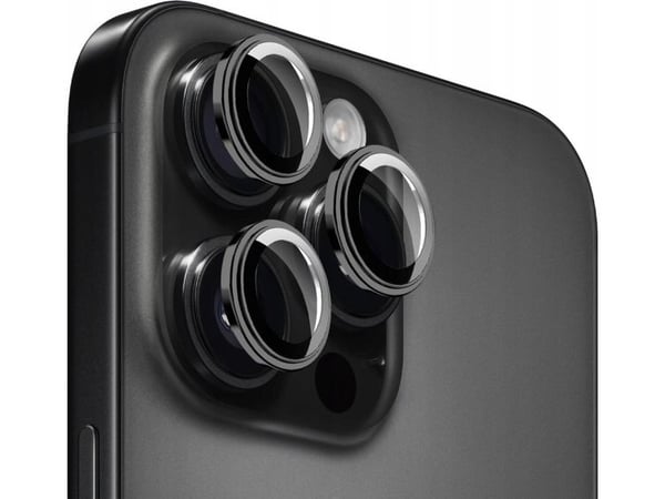 Mobile Origin Easy Lens-guards – sort til iPhone 16 Pro / 16 Pro Max