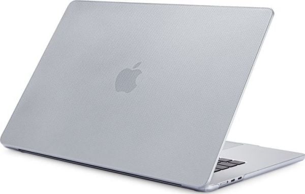 Pipetto hardshell dots-etui til MacBook Air 15" (M2, 2023; M3, 2024) frosted clear