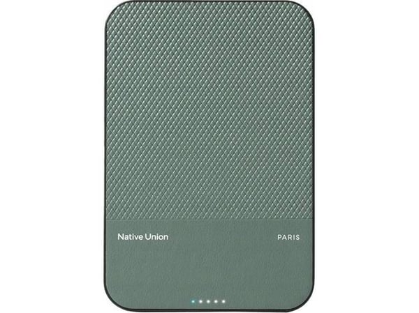 Native Union PB-5KMS-GRN, 5000 mAh, Trådløs lading, 3,85 V, Grønn