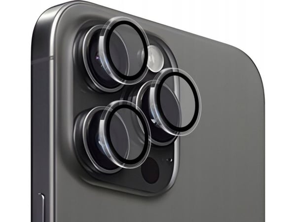 Mobile Origin linsebeskyttere, klar - iPhone 15 Pro/15 Pro Max