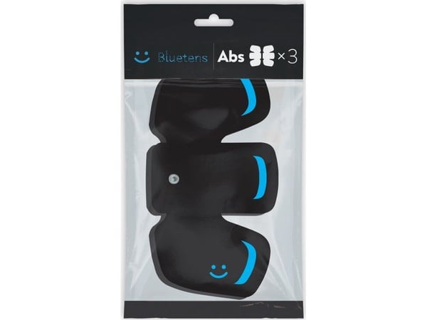 Bluetens ELEABS, Elektrode, Svart, Bomull, Polyetylentereftalat (PET), 6 stykker