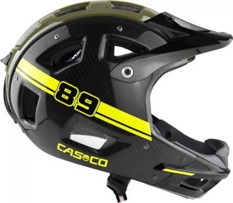 Casco sykkelhjelm CASCO MTBE Full-Face Carbon neon M
