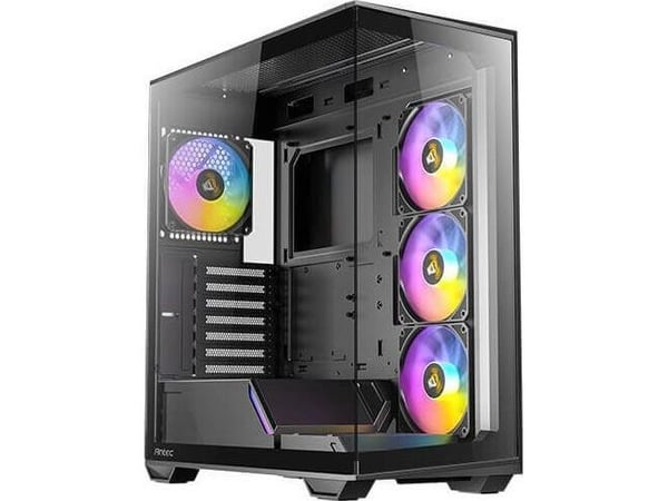 Antec Constellation Series C3 ARGB - Mid tower - ATX - sidepanel med vindu (herdet glass) - ingen strømforsyning - svart - USB/lyd