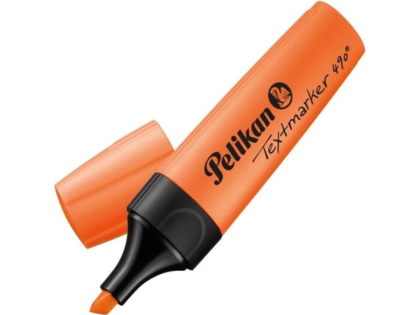 Pelikan Textmarker 490, 1 kpl, Oranssi, Oranssi, Polypropeeni (PP)