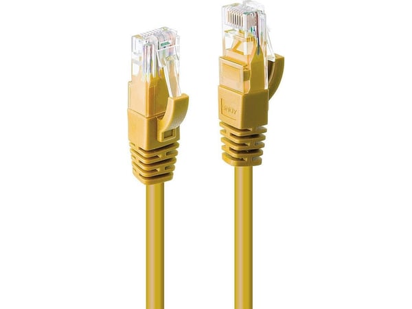 Lindy 48065, 5 m, Cat6, U/UTP (UTP), RJ-45, RJ-45, Gult