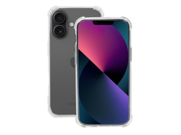 Mobilis 057033, Suojus, Apple, iPhone 16, 15,5 cm (6.12"), Läpinäkyvä