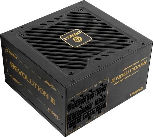 Enermax Power Supply Revolution 3 1000 W - PC/Server Power Supply - 80 PLUS Gold (ERV1000G-AHG-MAC)