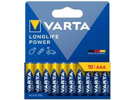 Varta Longlife Power - Batteri 10 x AAA / LR03 - Alkalisk