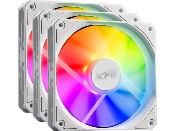 XPG VENTO R 120 ARGB PWM, vifte, 12 cm, 300 rpm, 1650 rpm, 62,33 CFM, hvit