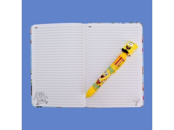 Thumbs Up SpongeBob, Bilde, Lyseblå, Flerfarget, A5, 80 ark, Linjerte ark, Innbundet (hardcover)