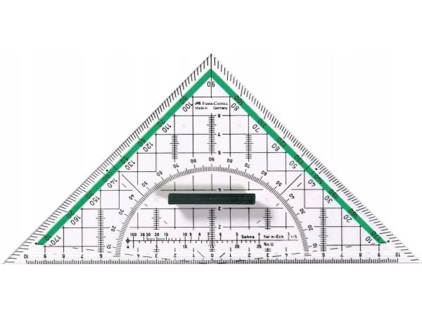 FABER-CASTELL geometri trekant stor med håndtak 20 cm