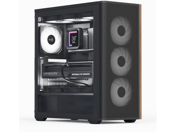 Aerocool D501A, Midi Tower, PC, Sort, ATX, Micro ATX, Mini-ITX, Akrylonitril-butadien-styren (ABS), SPCC, Tre, Spilling