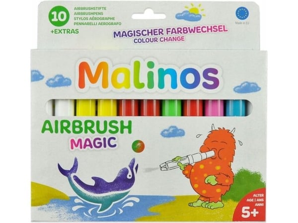 "Amewi Airbrush Magic 10-delt sett med 4 sjablonger