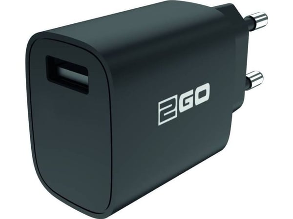 2GO 2GO 797271 mobiililaitteen laturi Universal Musta AC Sisäinen