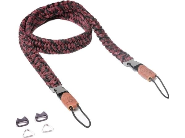 Genius C-ROPE kamerarem til Traveler med paracord 100 cm Red Dots
