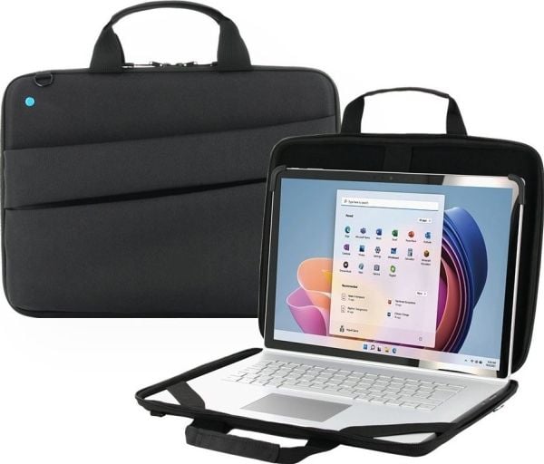 Mobilis THE ONE - Notebookbæreveske - muslingskall, 20 % resirkulert - robust - 12.5" - 14" - svart