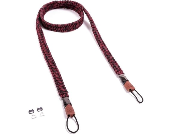 Usorteret C-ROPE kamerastropp Traveller laget av paracord 140cm Raudona Dots retail