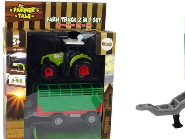 Lean Toys Traktori perävaunulla LeanToys