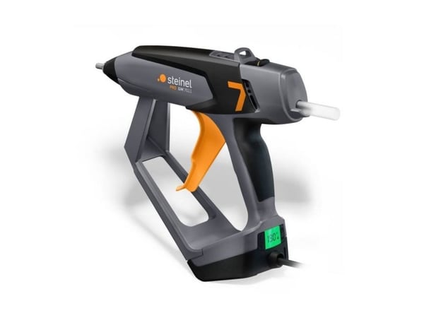 STEINEL GlueMatic 7011, Limpistol, Grå, Orange, LCD, Kartong, Keramiska, Glas, Läder, Plast, Gummi, Sten, Trä, 35 g/min, 1,1 cm
